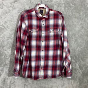 Gap x Pendleton Flannel Shirt Men’s XL Plaid Red Cotton Double Pocket